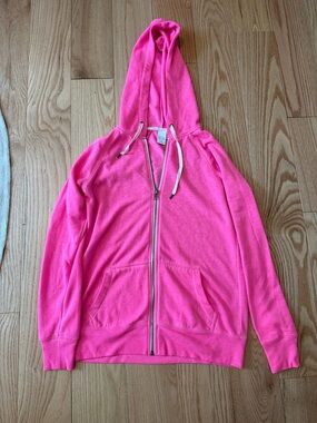 Nordstrom BP Hot Pink Zip-Up Hoodie with Hood